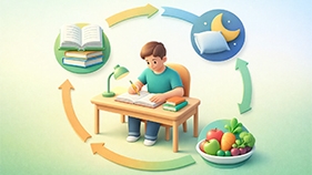 چرخه صحیح مطالعه، خواب و تغذیه در دوران امتحانات دی ماه